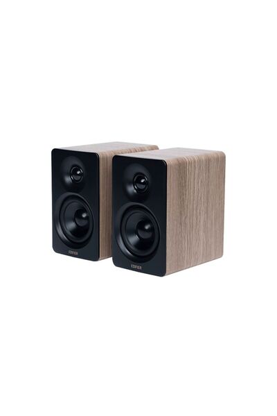 M60 66W RMS Bluetooth 5.3 USB-C/AUX Girişli Kompakt Masaüstü 2.0 Hoparlör – Hi-Res Audio, LDAC - Meşe Ahşap