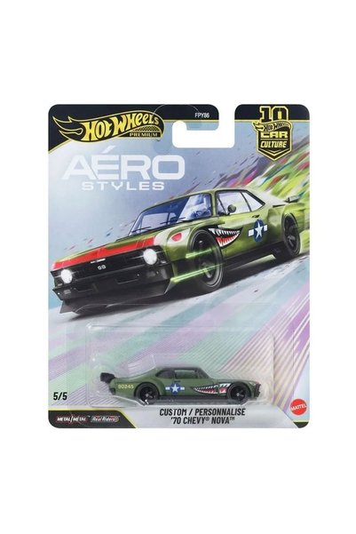 HOT WHEELS نموذج سيارة كار كولتشر بريميوم بمقياس 1:64 من طراز '70 شيفروليه نو...
