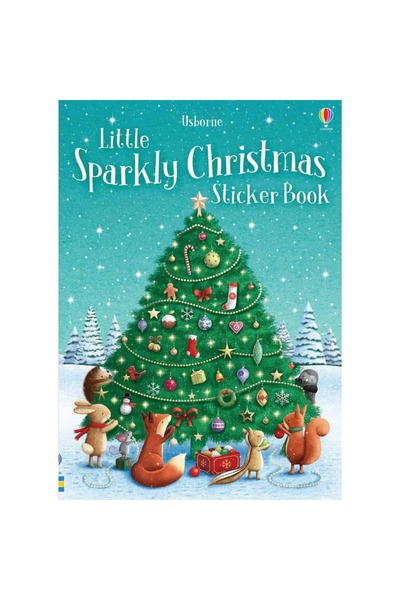 Usborne Carte cu autocolante, LITTLE SPARKLY CHRISTMAS STICKER BOOK, Usborne,...