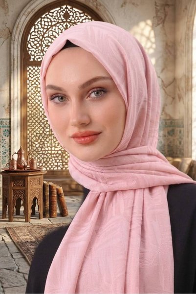 ALDAIYR شال من الليوسيل نايا مربع الشكل بنقشة مونوغرام من أيروبين جاكارلي