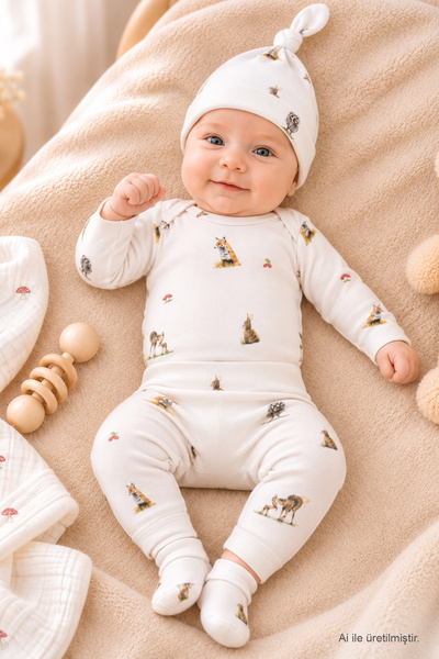 MAMA PADRE Zoro Yenidoğan Mini Set - 4 Parça 0-3 Ay Bebek Hediye Seti