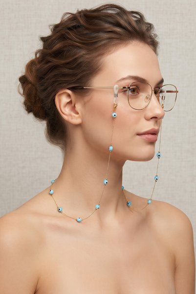 PETEK AKSESUAR Gözlük Zinciri Nazar Göz