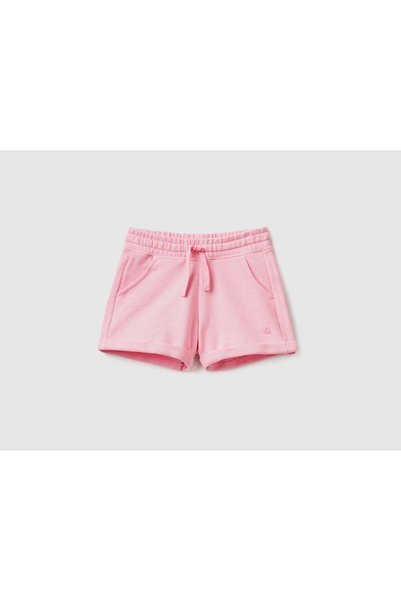 United Colors of Benetton 100% Cotton Solid Girls' Shorts