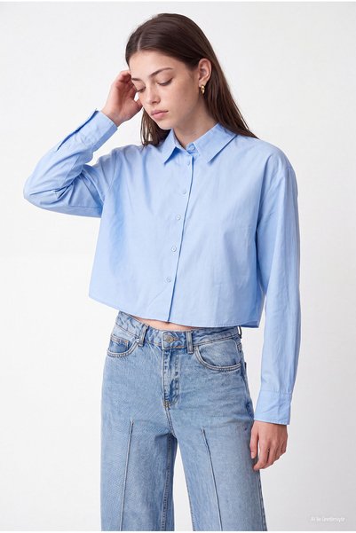 PAULMARK Women's Short Basic Shirt