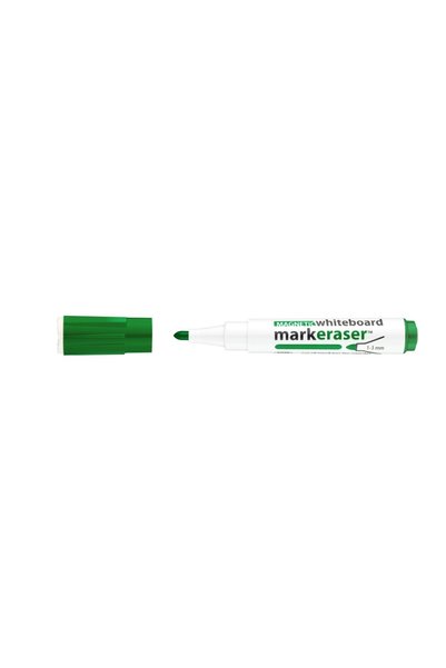 ICO Marker magnetic pentru tablă albă cu radieră 1-3 mm verde