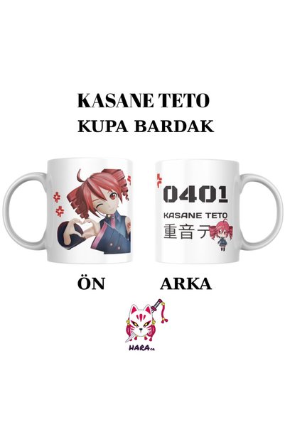 Hara Company Vocaloid Kasane Teto Porselen Kupa Bardak