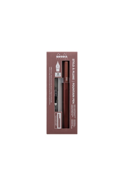 Rhodia Script pen, M nib brown