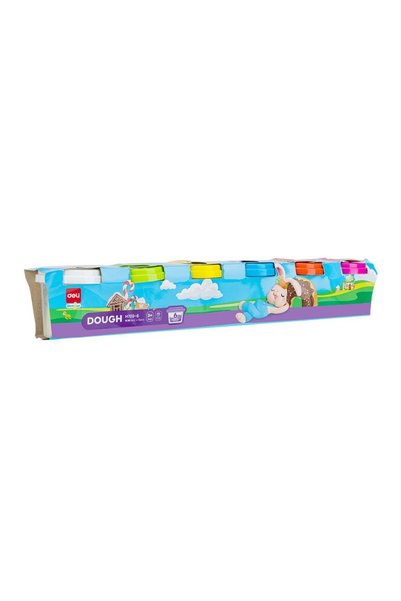 Deli Modeling Plasticine 6 Colors X 100g