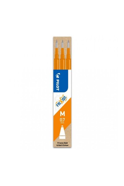 Pilot Rezervă 0.7mm Portocaliu Set de 3 FRIXION