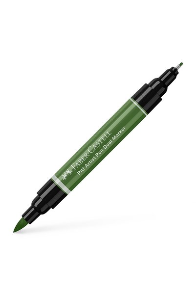 Faber Castell Маркер Pitt Artist Pen Dual Marker Opaque Chrome Green 174 Fabe...