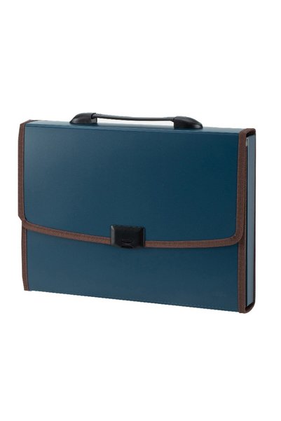 Deli Rigid Plastic Briefcase with Handle 7 Compartments