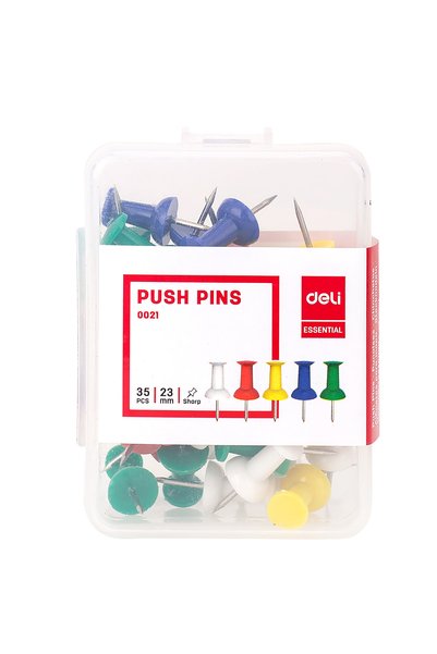 Deli Corkboard Pins 35 Pcs/Set Deli