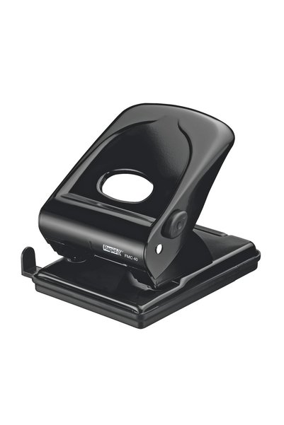 Rapid Perforator metalic cu 40 de găuri, model FMC40, negru