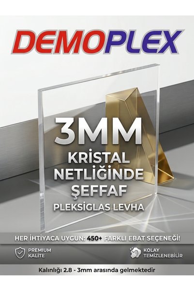 Demoplex Reklam Pleksi Market 2.8 - 3MM ŞEFFAF PLEKSİ PLEKSİGLAS LEVHA | TÜM ...
