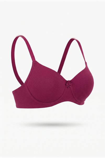 Ebru Underwire & Supported Micro Corded Fabric Bra
