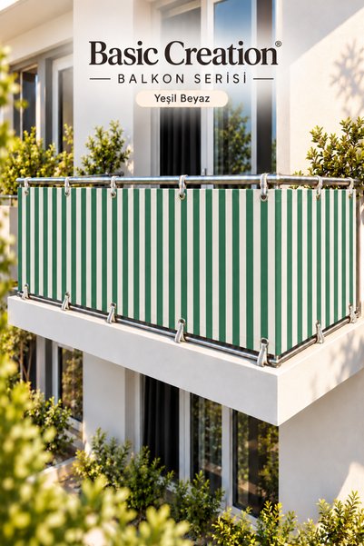 Basic Creation Balkon Demiri Perdesi Korkuluk Perdesi Her Ölçüde Enxboy Seçen...