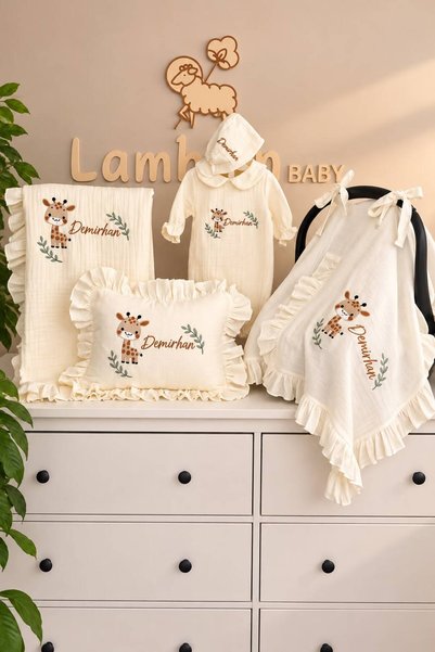 lambkin Baby Collar Overalls-Pillow-Blanket-Stroller Cover