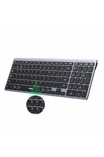 Ugreen Tastatură wireless reîncărcabilă, Bluetooth 5.0, Tip-C, 99 de taste, 5...