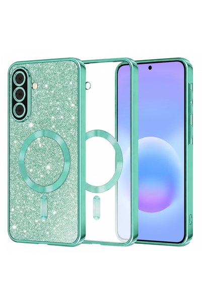 Techsuit Husă pentru Samsung Galaxy A57 5G, Lux Glitter MagSafe, albastru - v...