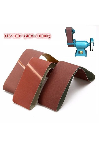Choice8 120 حزام صنفرة، 100 × 915 مم، متينة، 4 × 36، حزام قماشية، حبيبات من 4...
