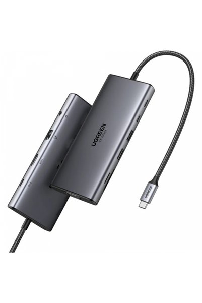 Ugreen Hub USB-C CM639 (45520), 2 x USB-A 3.2 - 3 x USB-C - 1 x HDMI - 1 x VG...
