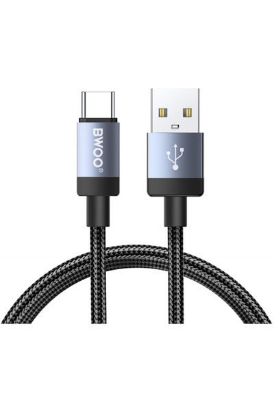 Bwoo Cablu Date si Incarcare USB-A - USB-C BO-X401C, 18W, 1m, Negru