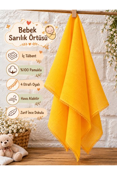 Algitsin O L A Bebek Sarılık Örtüsü+90X90 Cm+Oyalı+Hava alabilir+Yüz Örtüsü