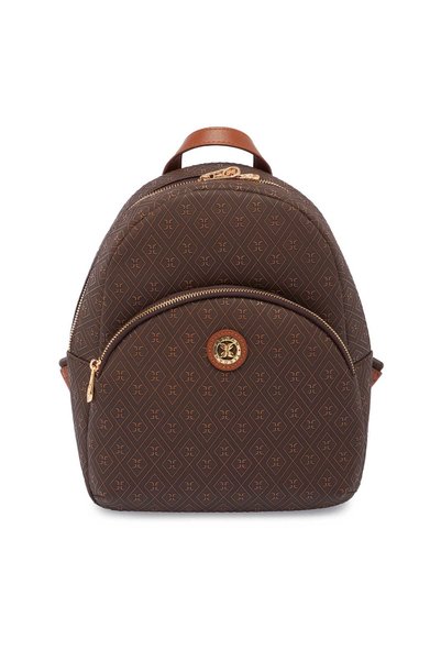 Tergan Rucsac pentru femei cu imprimeu maro - S1SR00079603-R9C