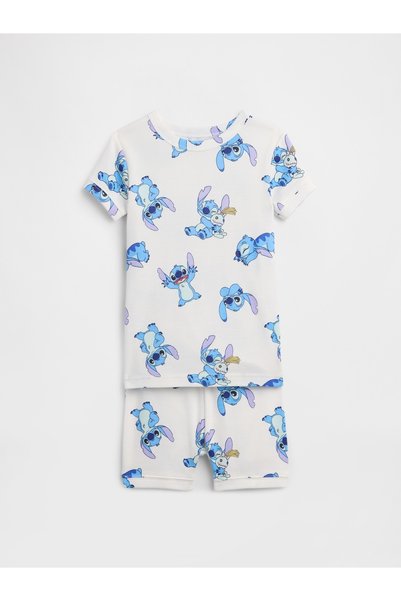 GAP Bebek Beyaz Lilo ve Stitch Baskılı Pijama Seti