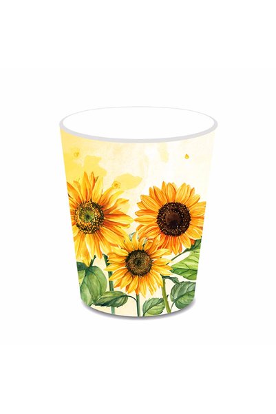 Choice4 Mu006-8pcs-cups Sunflower Party Disposable Tableware Sets Paper Plate...