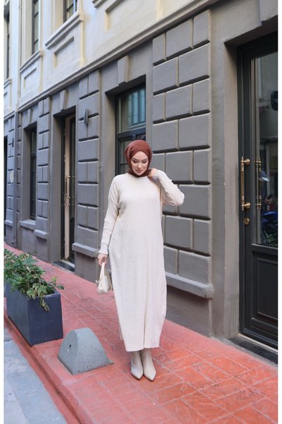 NİSUM MODA Πλεκτό φόρεμα από τρίκο