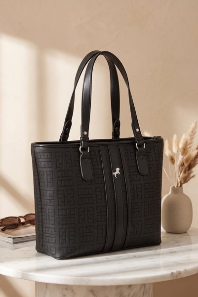 Miami Polo Club Miami polo 1370 women's arm bag handbag shoulder bag BLACK-BL...