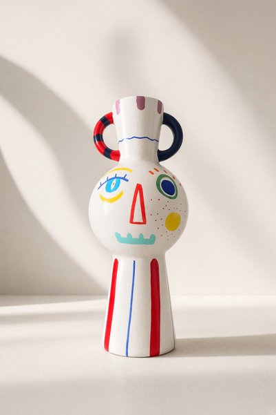 ARİENEL Ceramic Vase |   Ilya 2 |   Handmade |   29X8.5X14 cm |   Unique |   ...