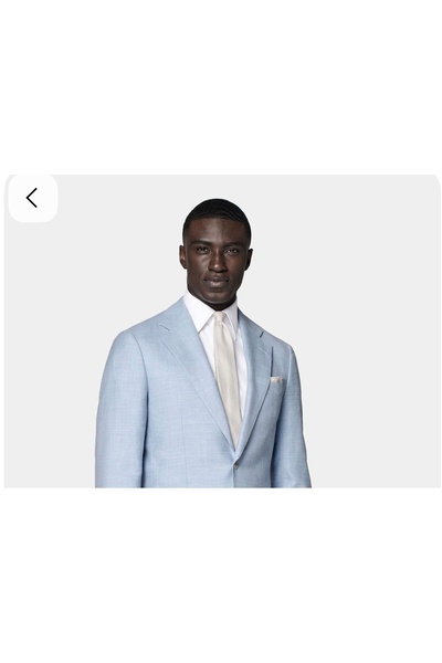 ilayda emir Ice Blue Men's Suit