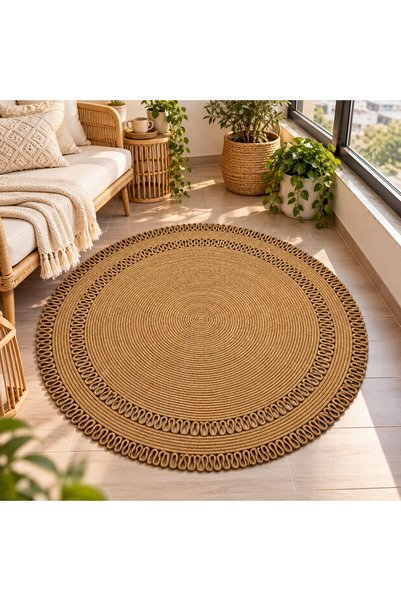 bestbeler Wicker, Jute, Rug, Mat, Kitchen Rug, Bathroom Mat, Rug, Carpet, Bal...