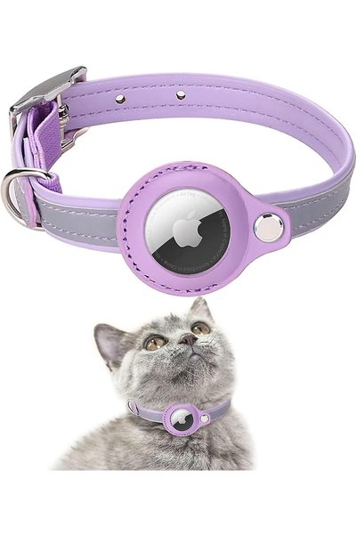 PisiMall Zgardă cu suport Airtag, pentru animale, 23-30 cm
