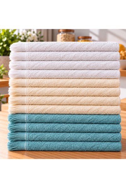 ÖZteks UKUPNO 12 DEEP HAPPY KUHINJSKIH PELENA 30*45 CM - PELENA ZA RUKE - KRP...