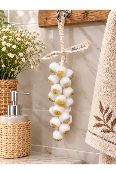 Barato Papatyalı Salkım Sabun El Yapımı Dekoratif Sabun Doğal Hediyelik Banyo ve Mutfak Sabunu
