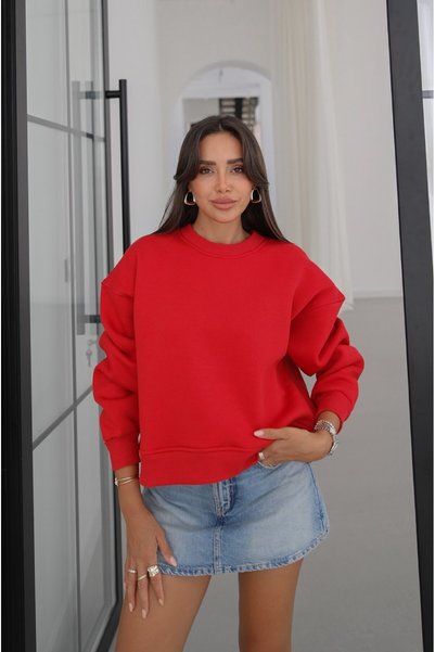 Havoş Κόκκινο Φούτερ Lana Basic