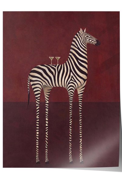 Postifull Odd Zebra Commentary Unframed Poster No:160394