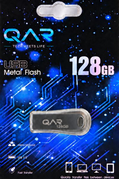 QAR Usb Flash Bellek Metal 128 GB Usb 3.0 Garantili Güvenli