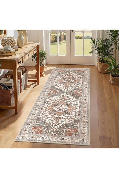 Generic Runner Rug, Washable Hallway Runner Rugs, Non-Slip Low-Pile Soft Kitc...