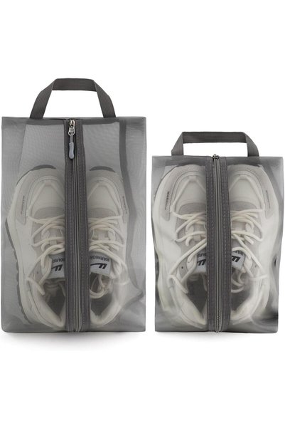 Generic 2Pcs Travel Shoe Bags, Water Resistant Shoe Organizer, with Transluce...