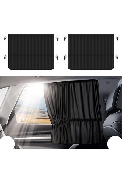 Generic 2PCS Car Window Shades, Suction Cup Mount Car Side Window Sun Shade, ...