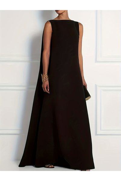 Take Two By Styli Sleeveless A-Line Maxi Dress - Brown