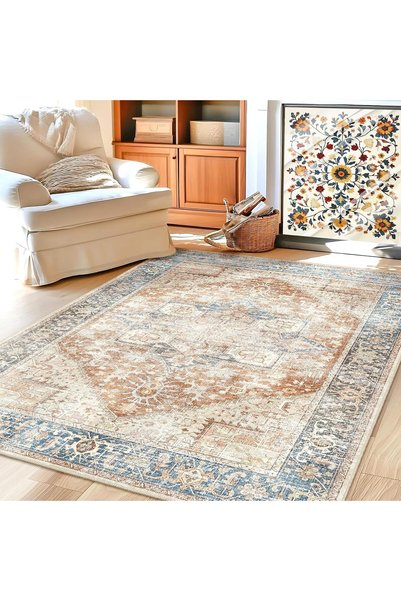 Generic Vintage Rug 120x180cm, Soft Durable Center Area Rug for Bedroom Livin...