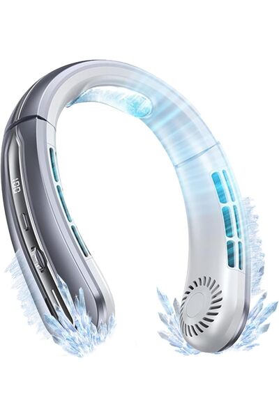 Generic Portable Neck Fan, Rechargeable Quiet Cooling Fan with 100 Speeds & L...