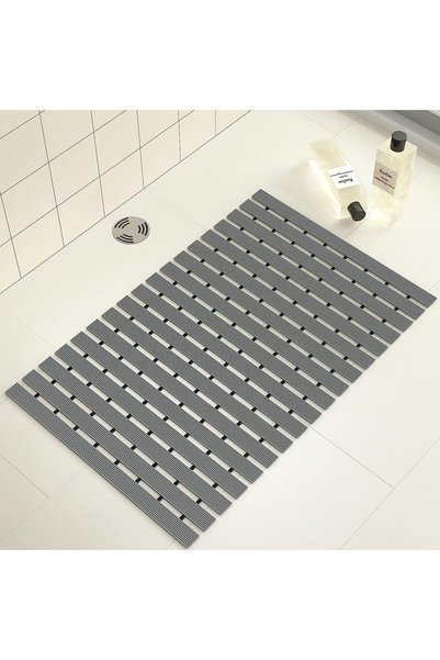 Generic Bathroom Interlocking Drainage Floor Tiles, Non Slip Bath Mat Quick D...