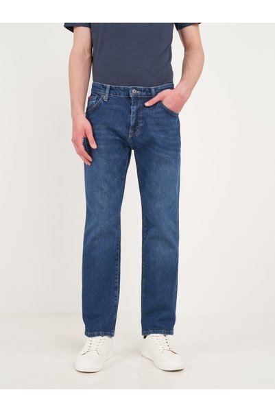 Lee Cooper - Blugi bărbați regular cu aspect ușor decolorat - albastru