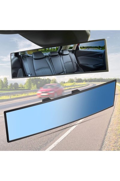 Generic Rear View Mirror, Universal 11.81 Inch Panoramic Convex Rearview Mirr...